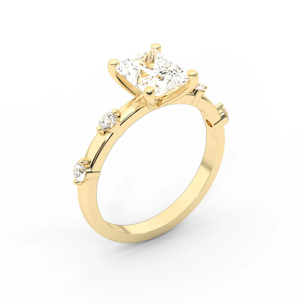 Elena Radiance Oval Diamond Engagement Ring