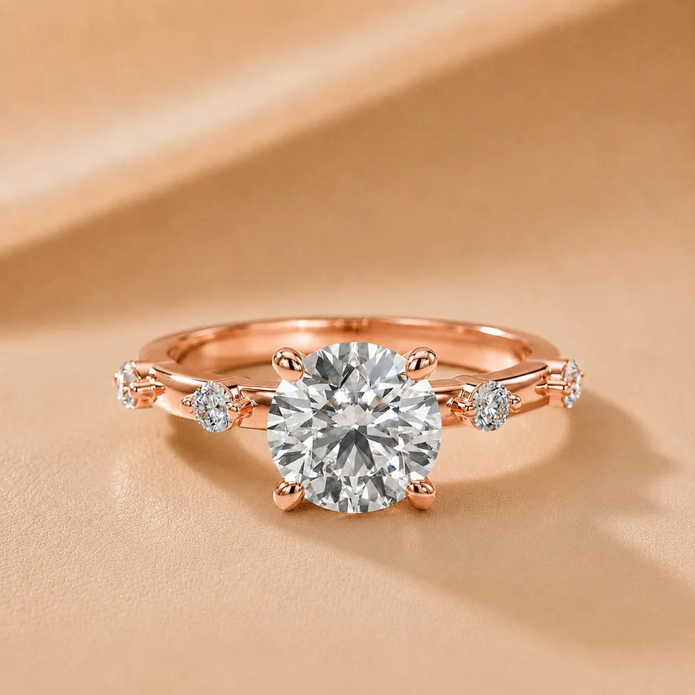 Elena Radiance Oval Diamond Engagement Ring