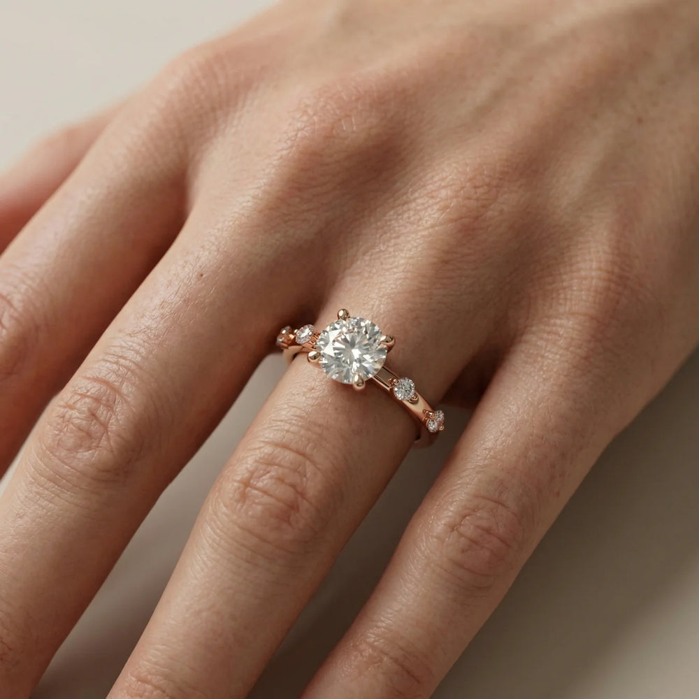 Elena Radiance Oval Diamond Engagement Ring