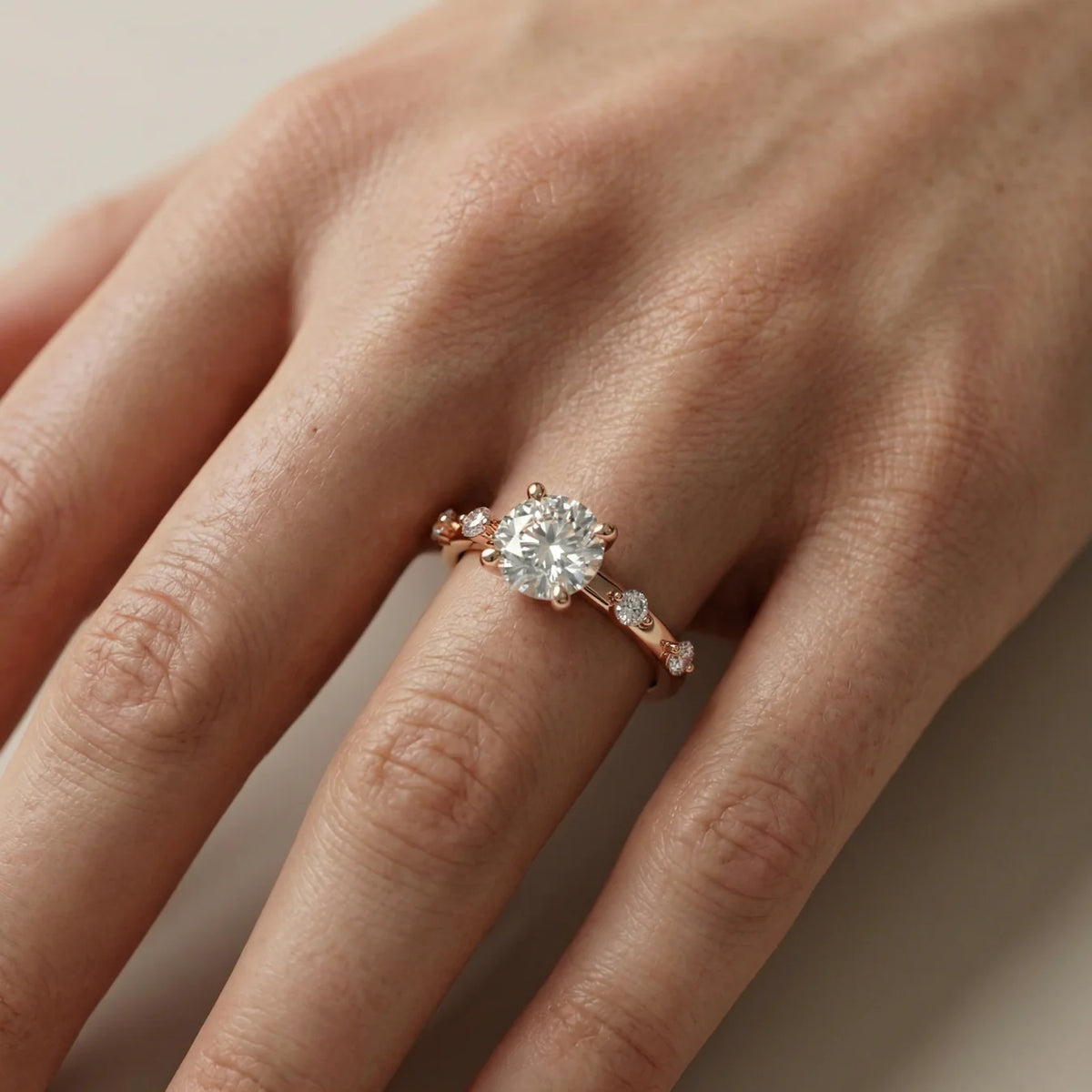 Elena Radiance Oval Diamond Engagement Ring