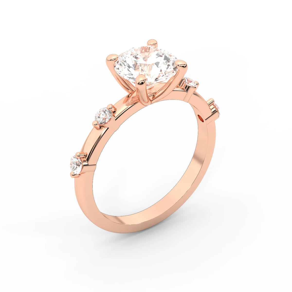 Elena Radiance Oval Diamond Engagement Ring