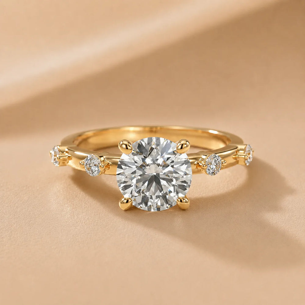Elena Radiance Oval Diamond Engagement Ring