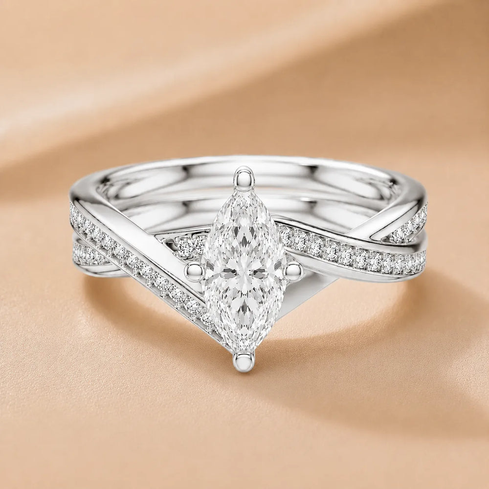Eternal Embrace Solitaire Ring With Round Diamond