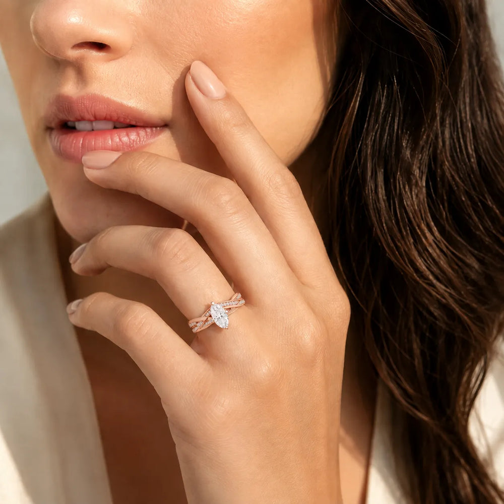 Eternal Embrace Solitaire Ring With Round Diamond
