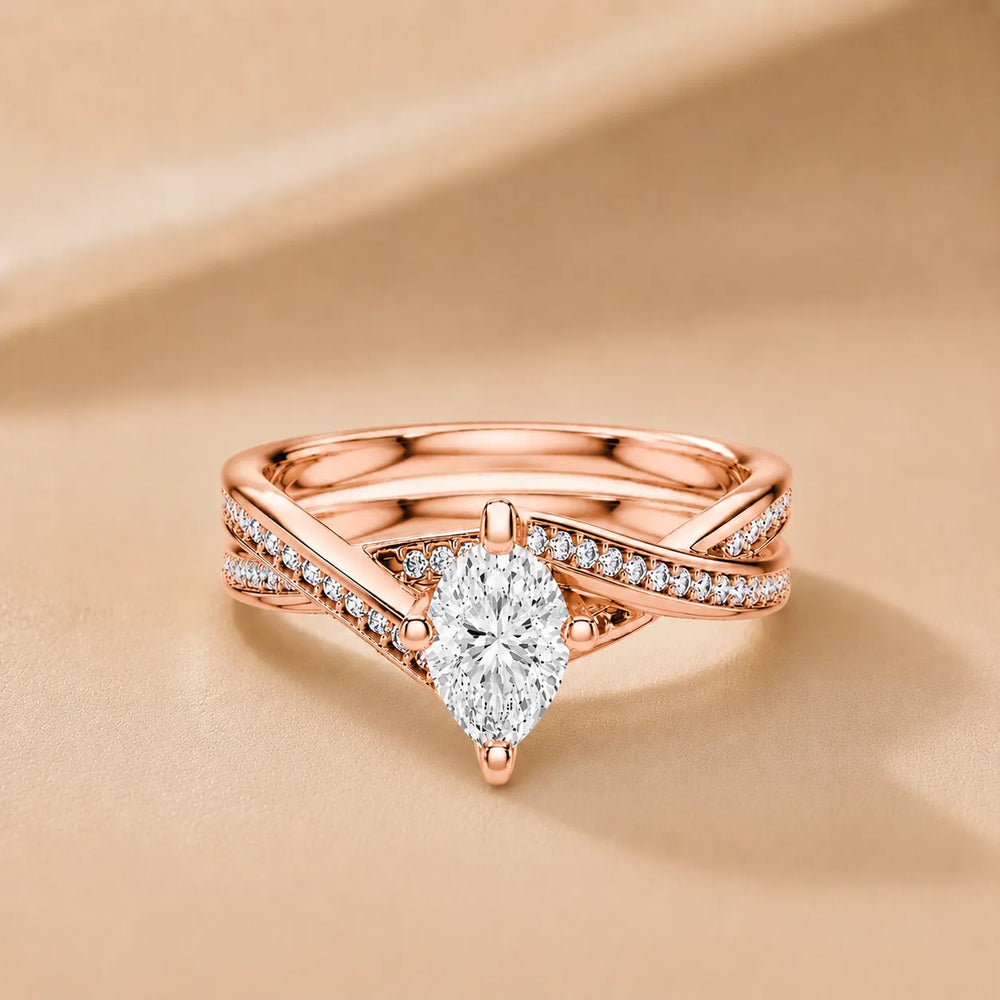 Eternal Embrace Solitaire Ring With Round Diamond