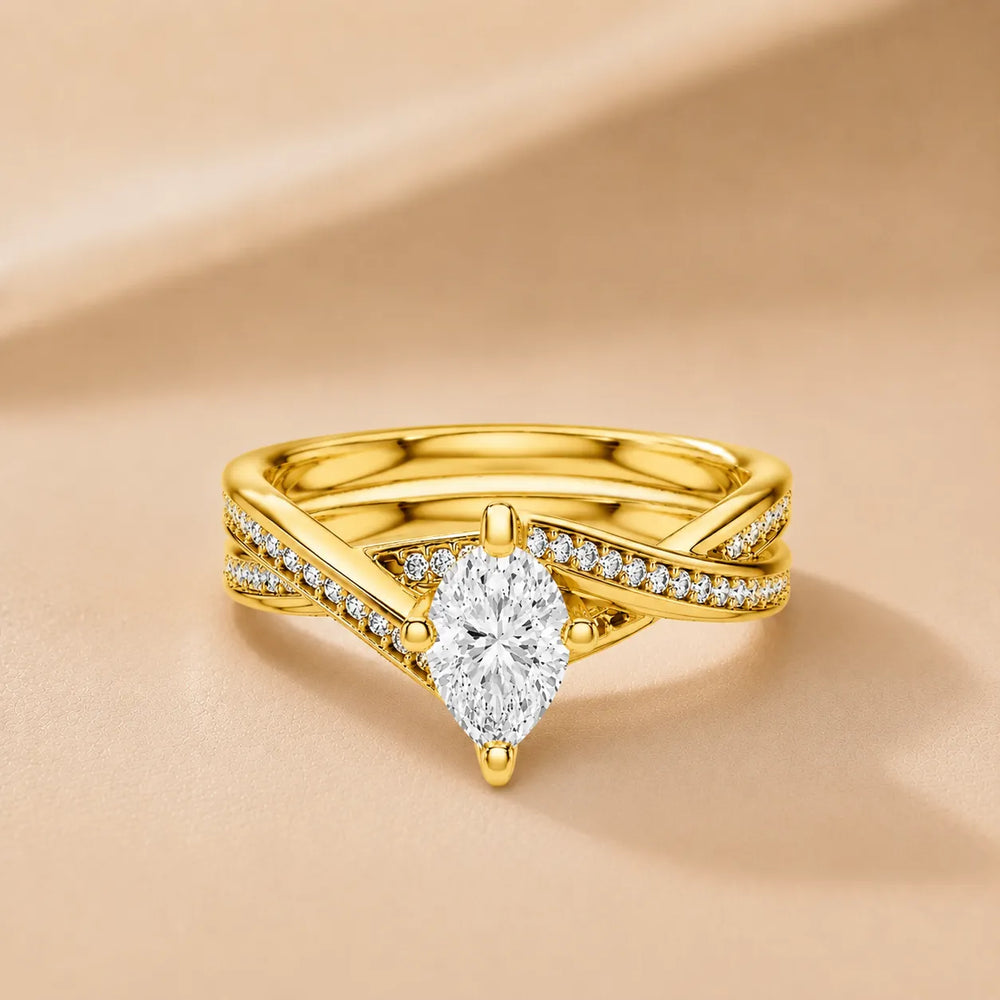 Eternal Embrace Solitaire Ring With Round Diamond
