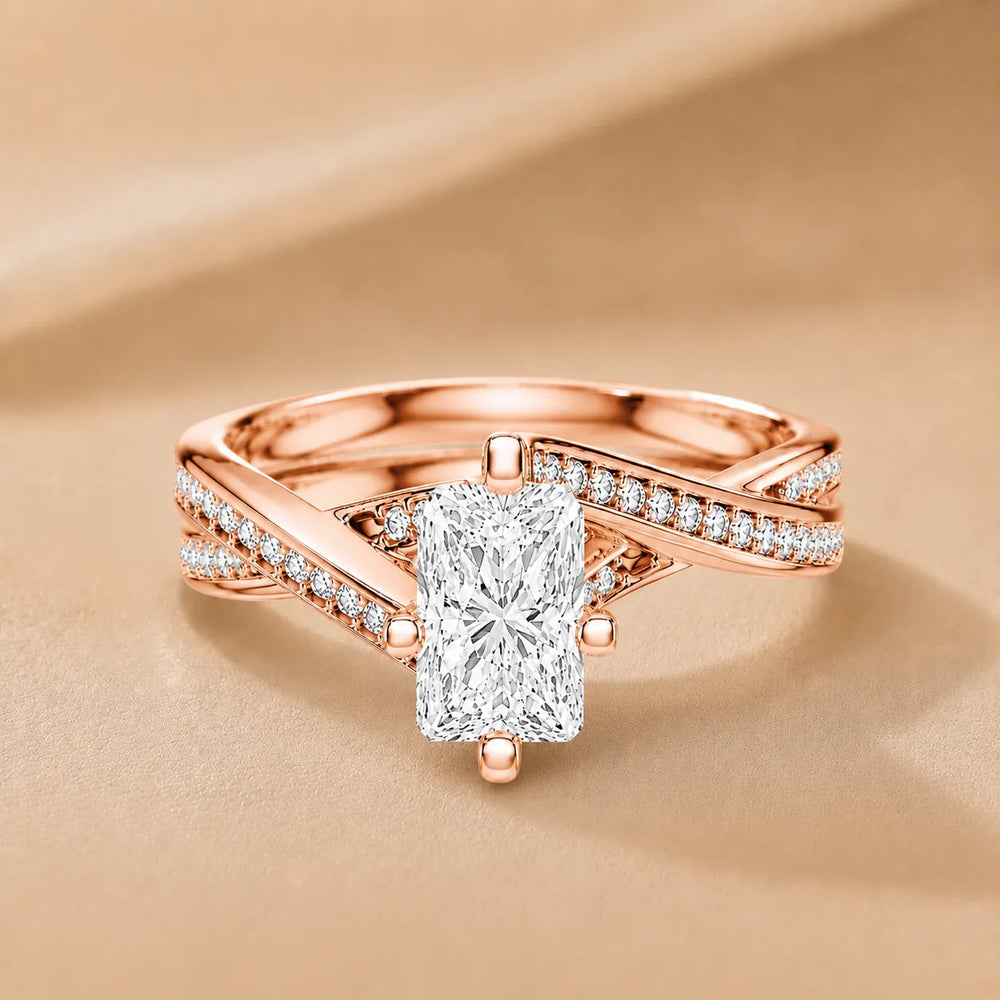 Eternal Embrace Solitaire Ring With Round Diamond