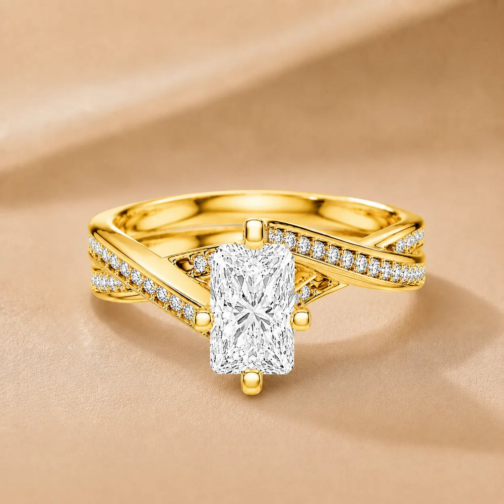 Eternal Embrace Solitaire Ring With Round Diamond