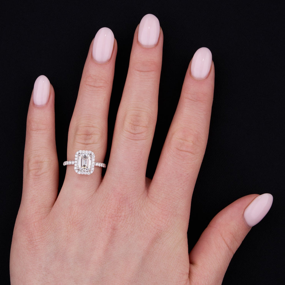 Emerald Cut Labgrown Engagement Ring