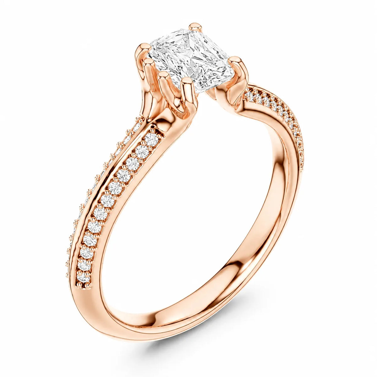 Enchanted Duo Ring & Round Solitaire Diamond Ring