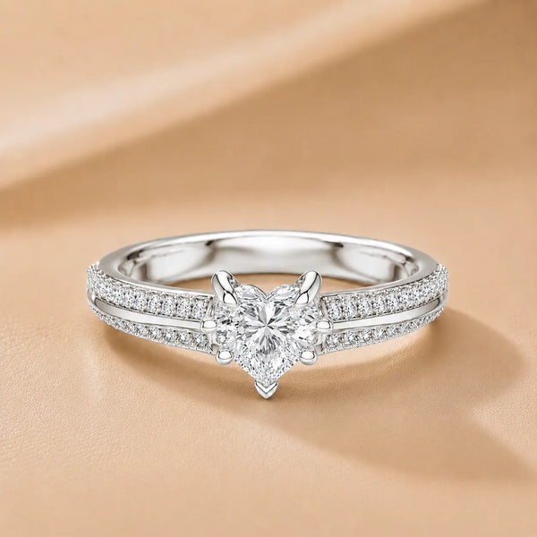 Enchanted Duo Ring & Round Solitaire Diamond Ring