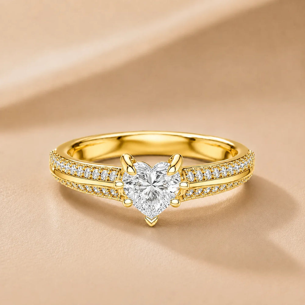 Enchanted Duo Ring & Round Solitaire Diamond Ring