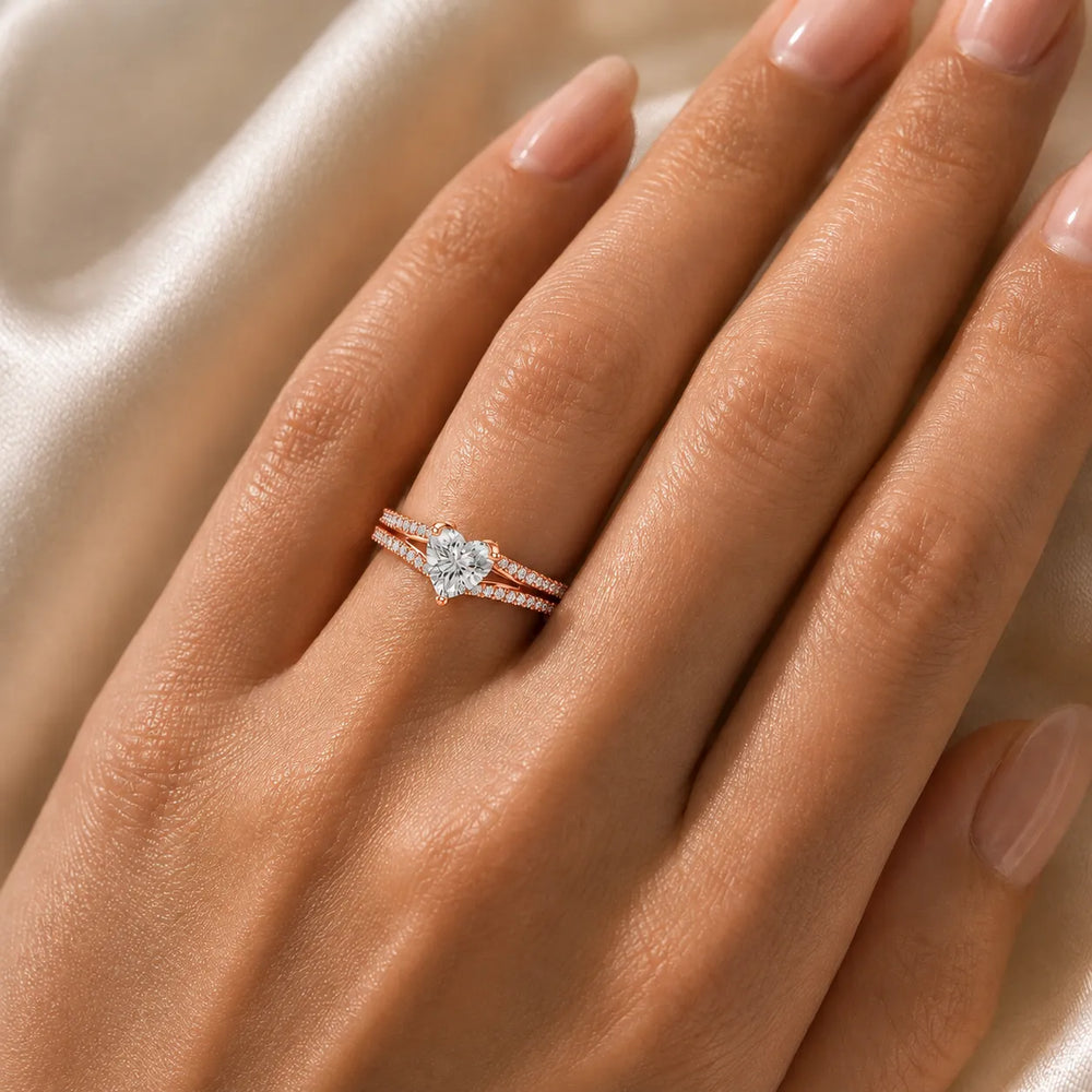 Serene Spark Ring with Eight Prong