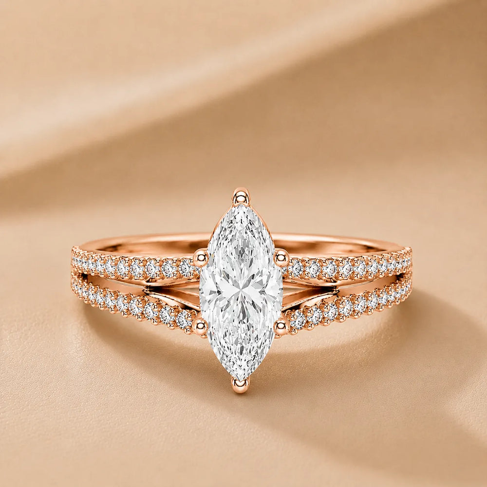 Serene Spark Ring with Eight Prong