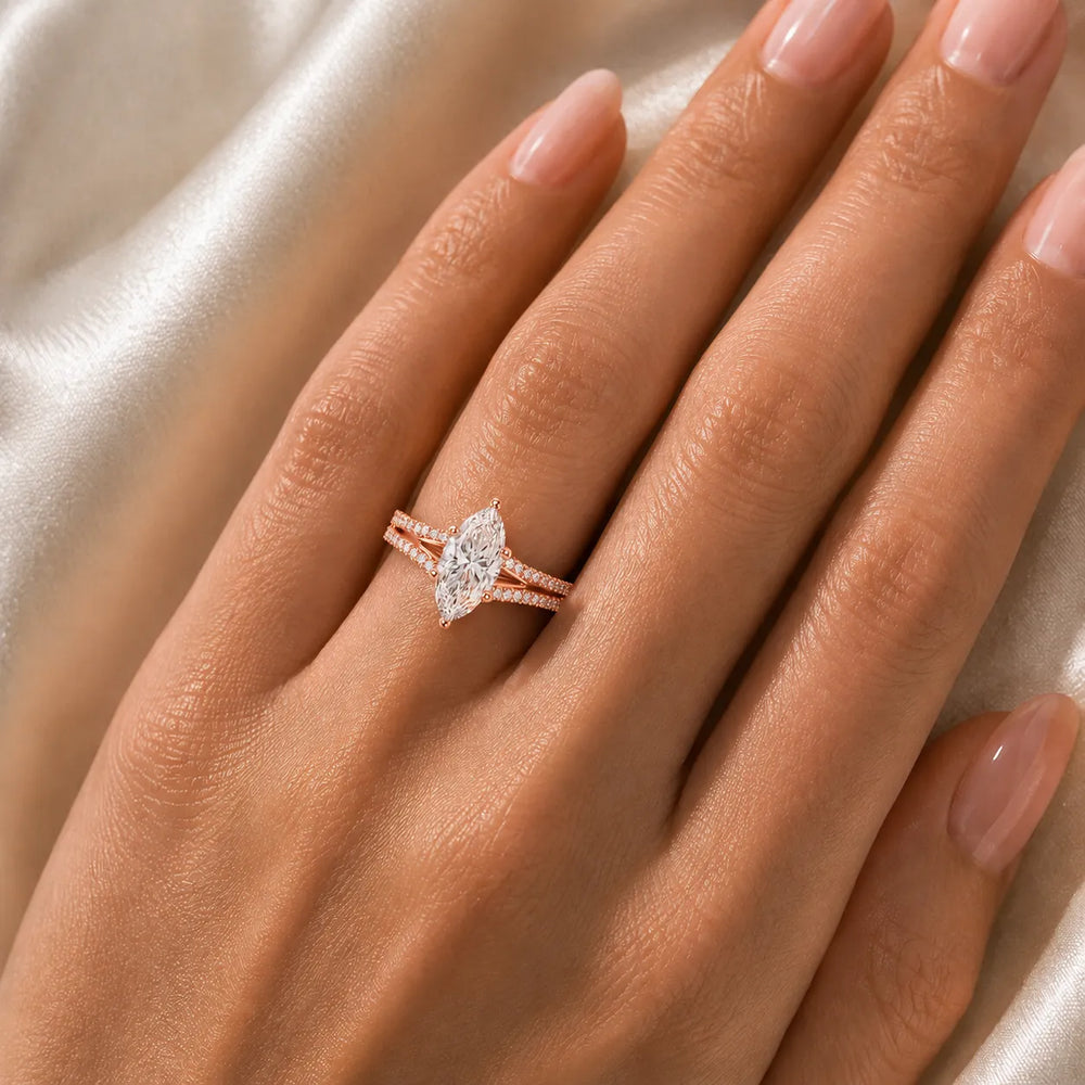 Serene Spark Ring with Eight Prong
