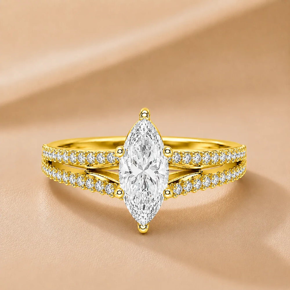 Serene Spark Ring with Eight Prong