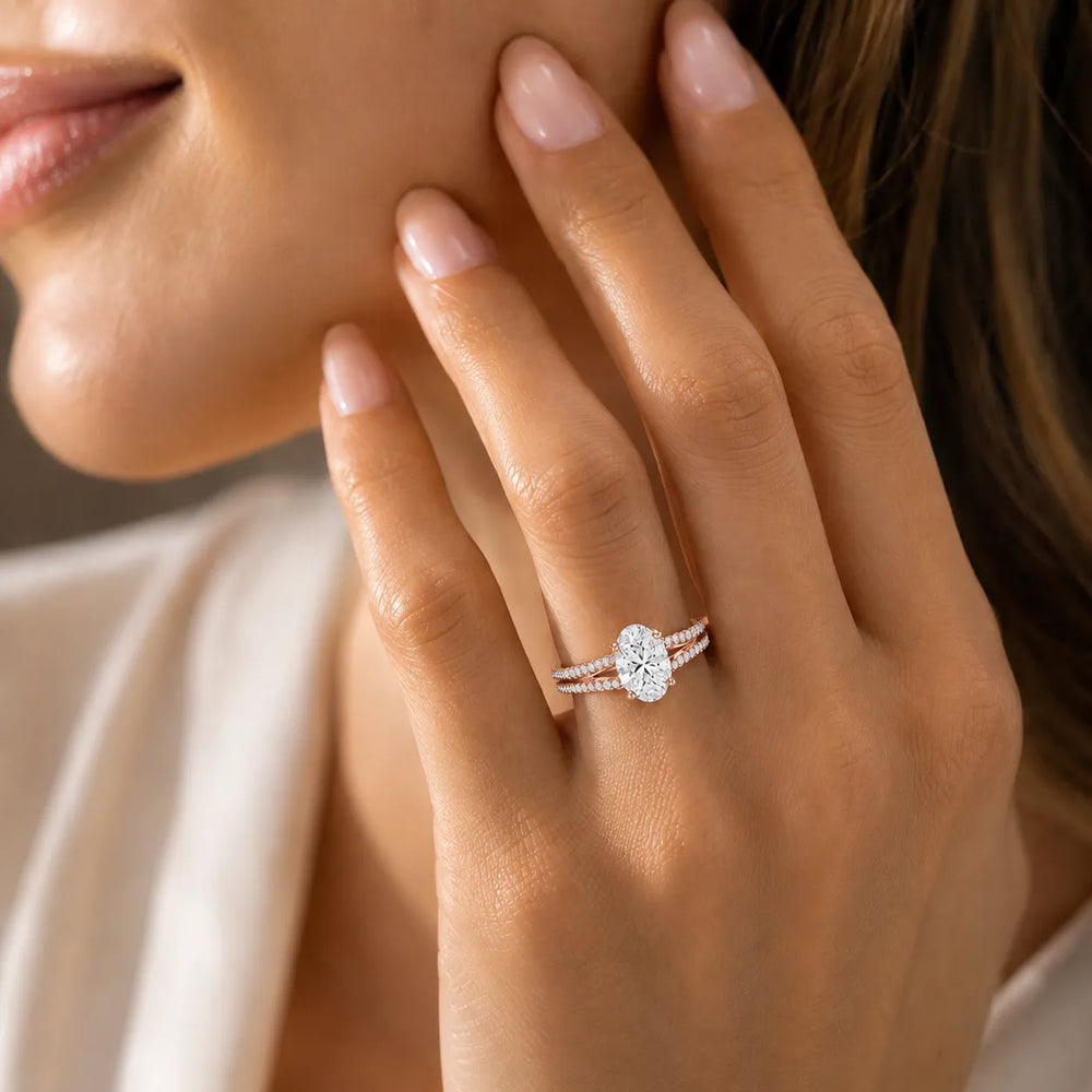 Serene Spark Ring with Eight Prong