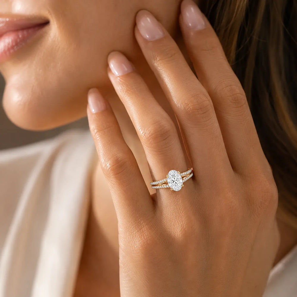 Serene Spark Ring with Eight Prong