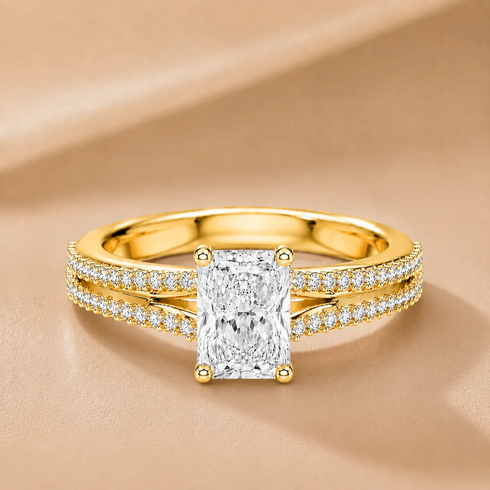Serene Spark Ring with Eight Prong