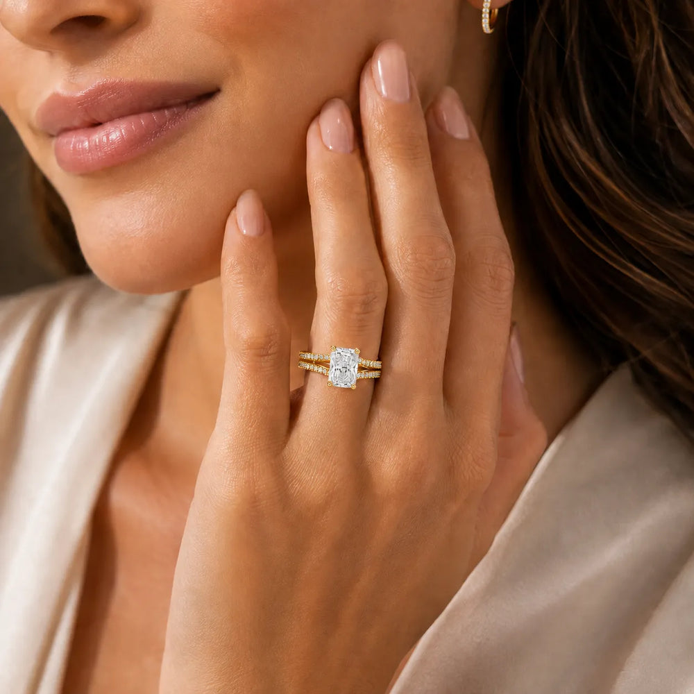 Serene Spark Ring with Eight Prong