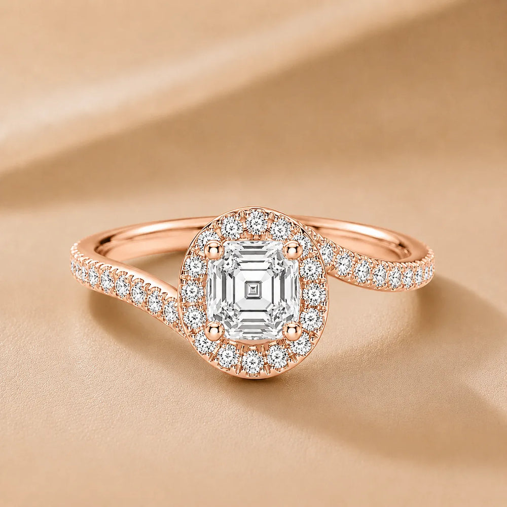 Eternal Halo Twisted Ring