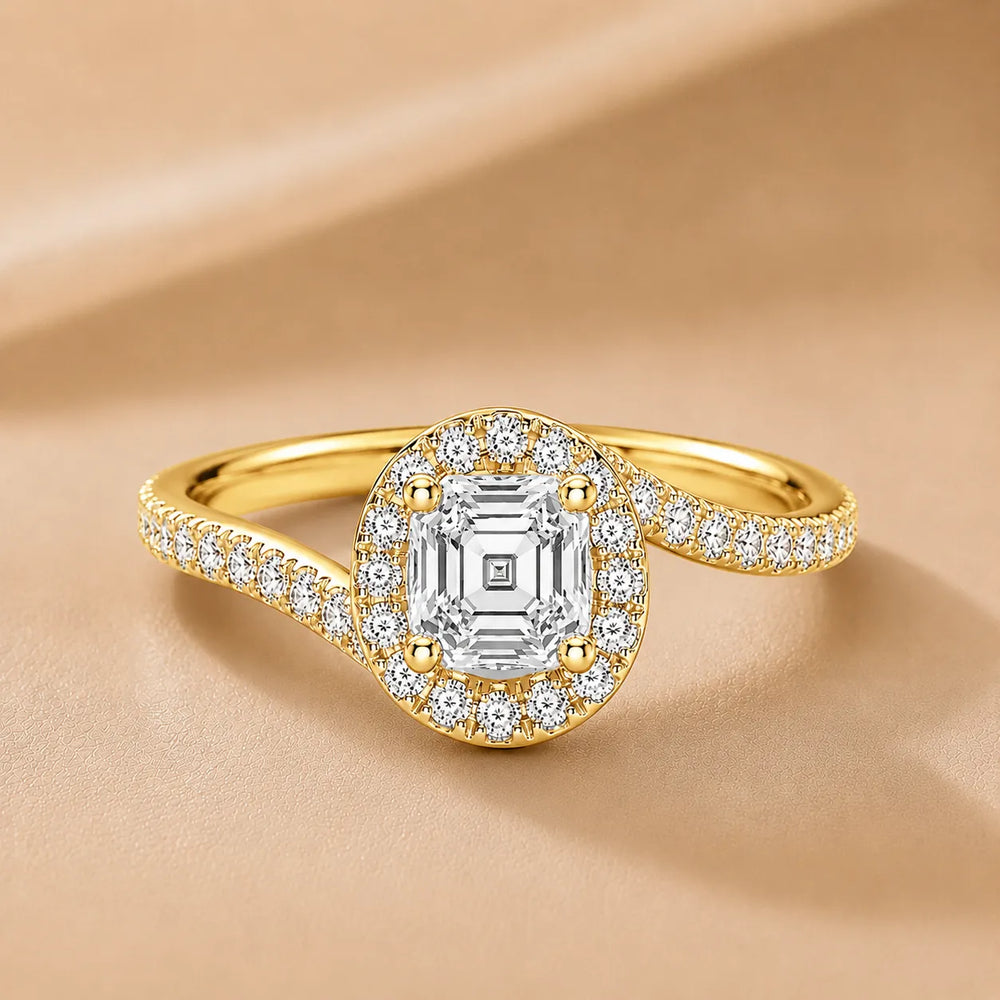 Eternal Halo Twisted Ring