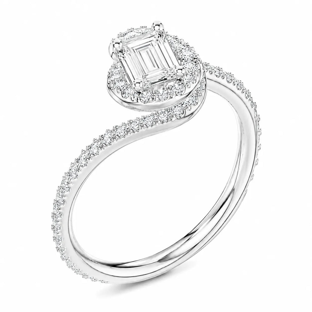 Eternal Halo Twisted Ring