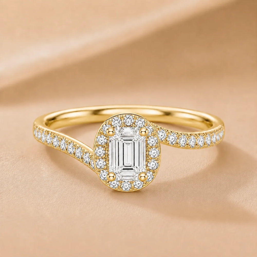 Eternal Halo Twisted Ring
