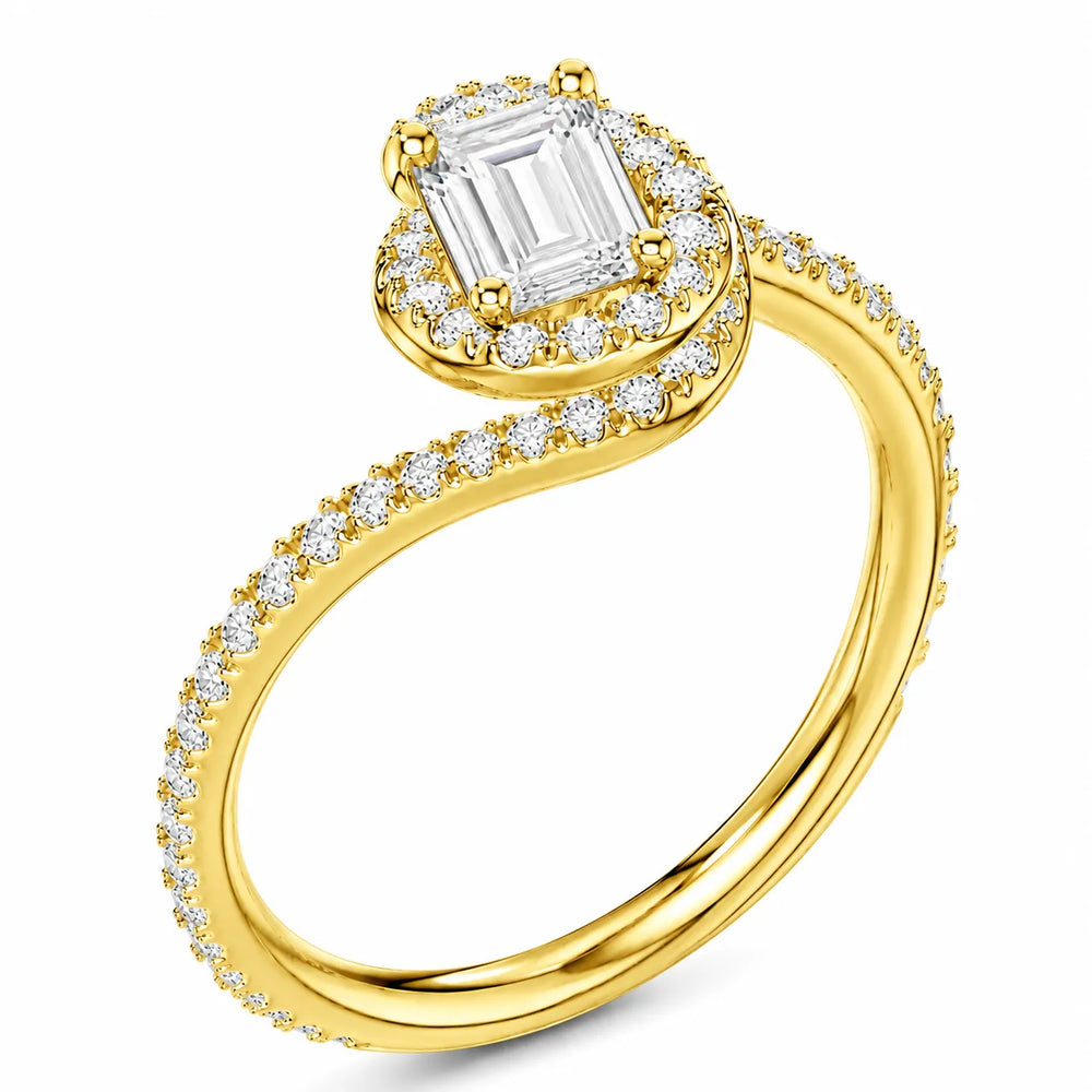 Eternal Halo Twisted Ring