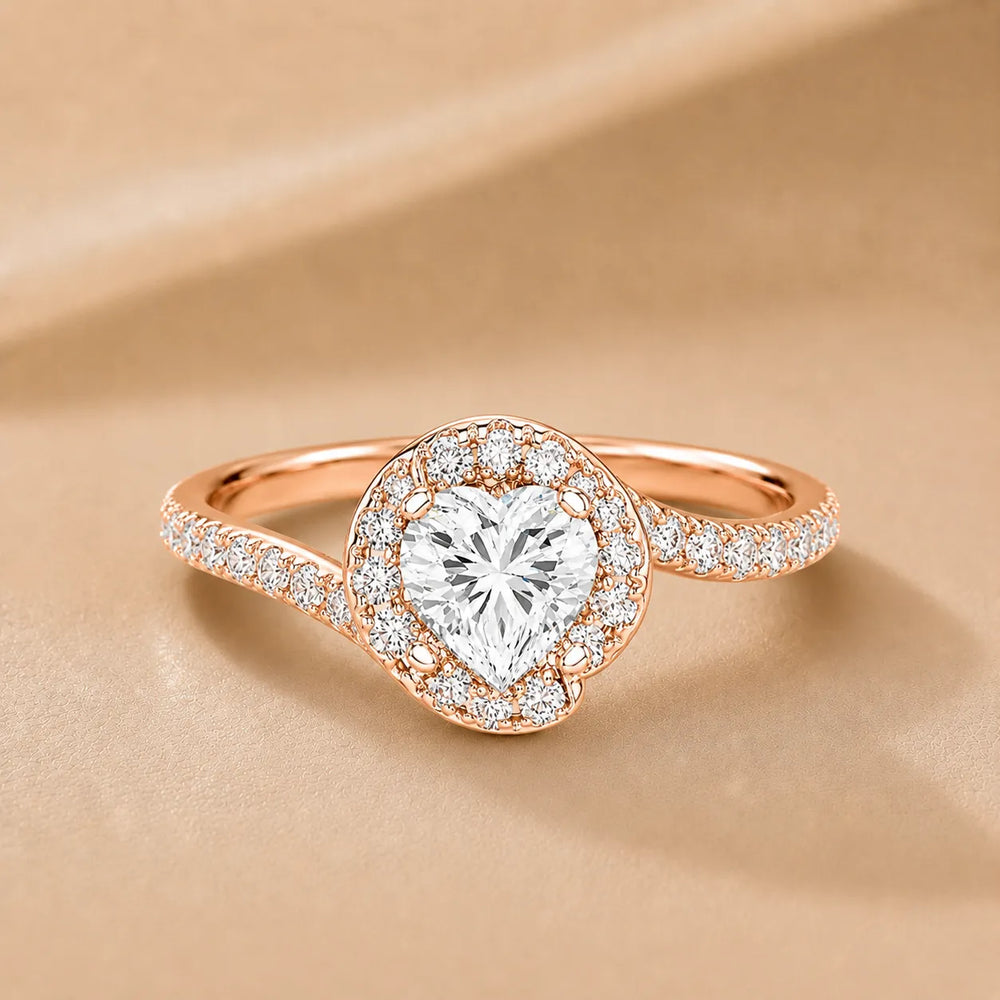 Eternal Halo Twisted Ring