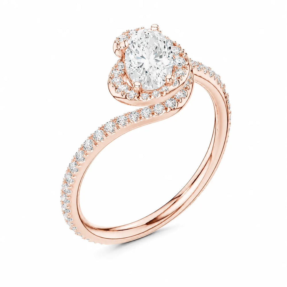Eternal Halo Twisted Ring