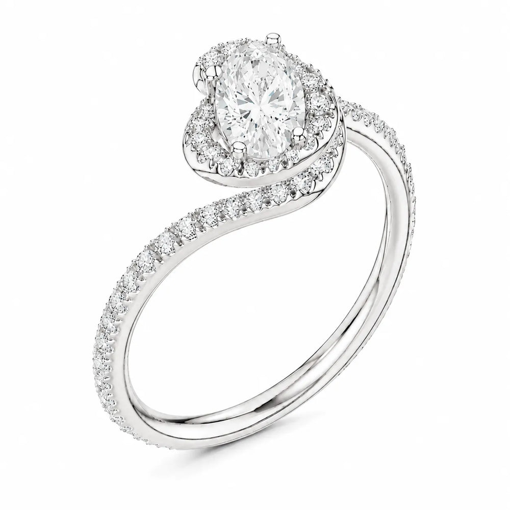 Eternal Halo Twisted Ring