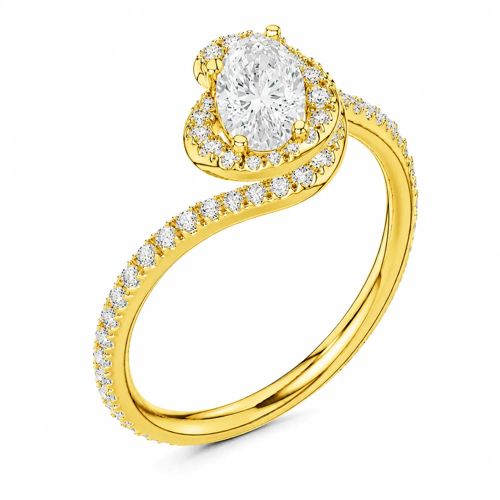 Eternal Halo Twisted Ring