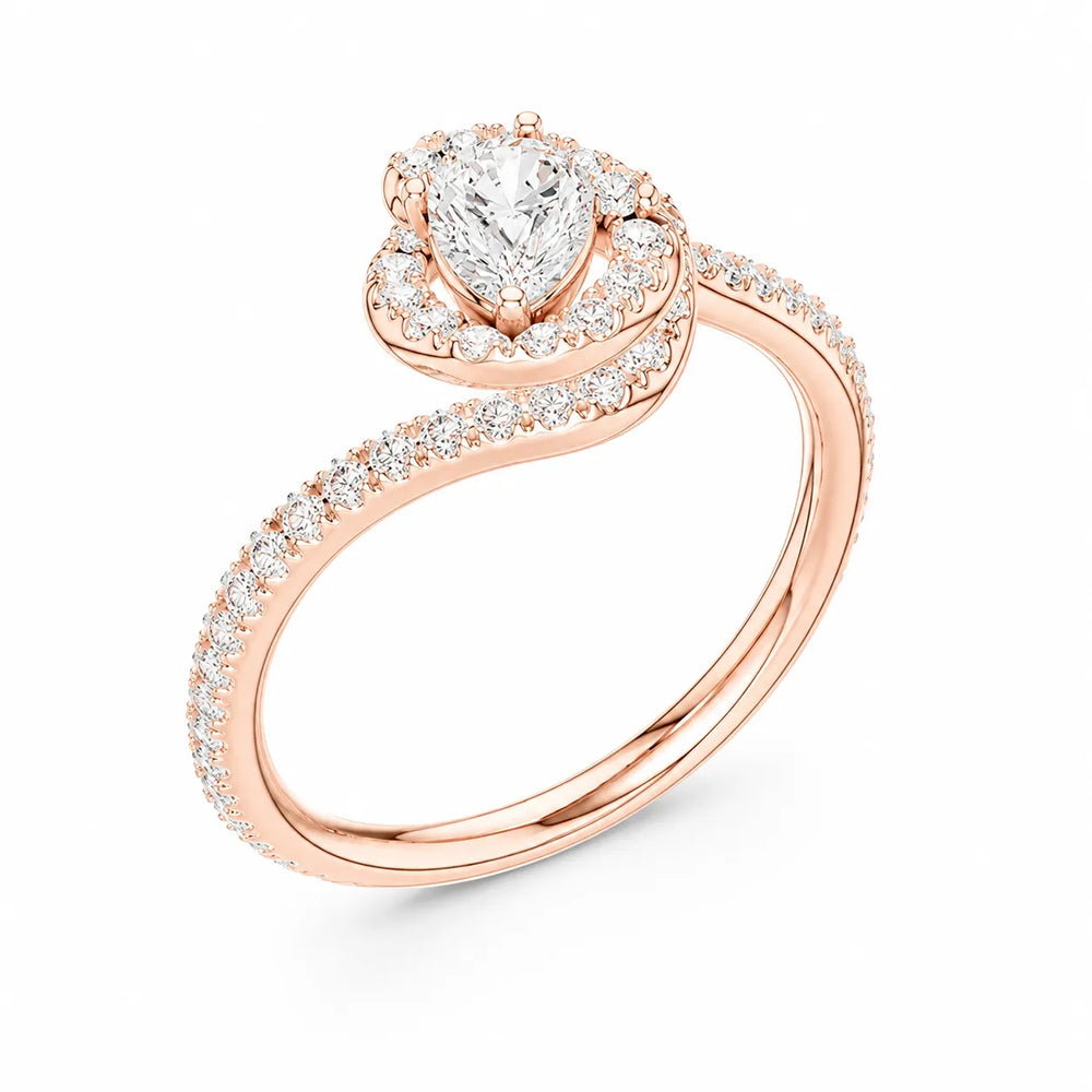 Eternal Halo Twisted Ring