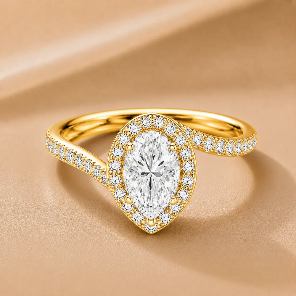 Eternal Halo Twisted Ring