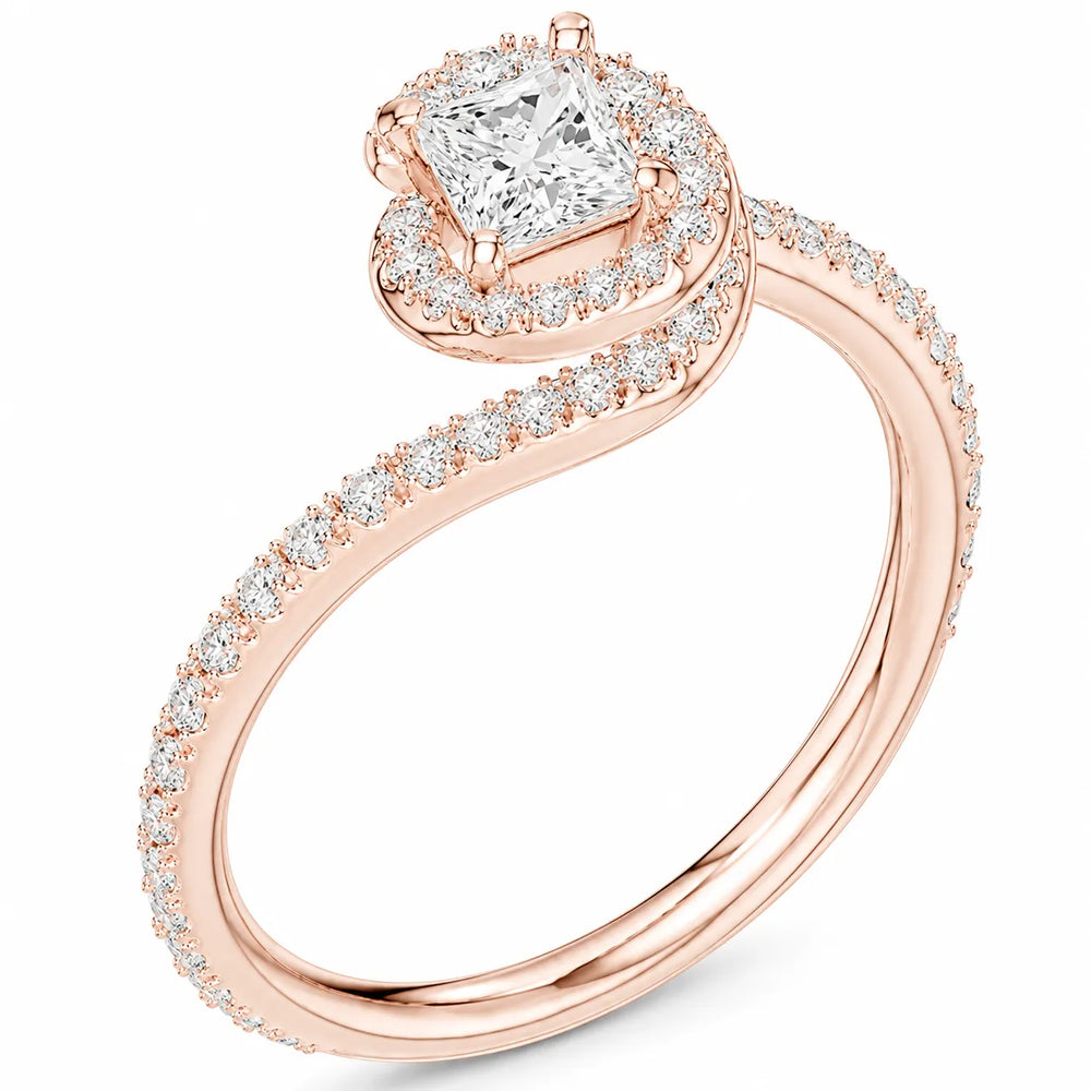 Eternal Halo Twisted Ring