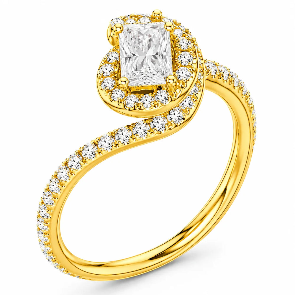 Eternal Halo Twisted Ring