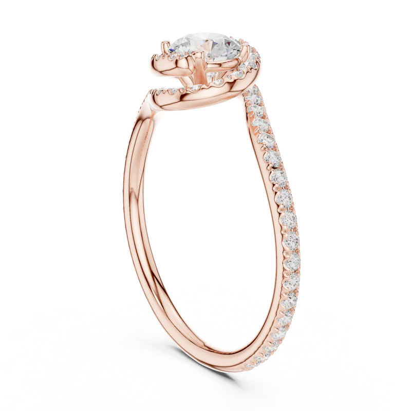 Eternal Halo Twisted Ring