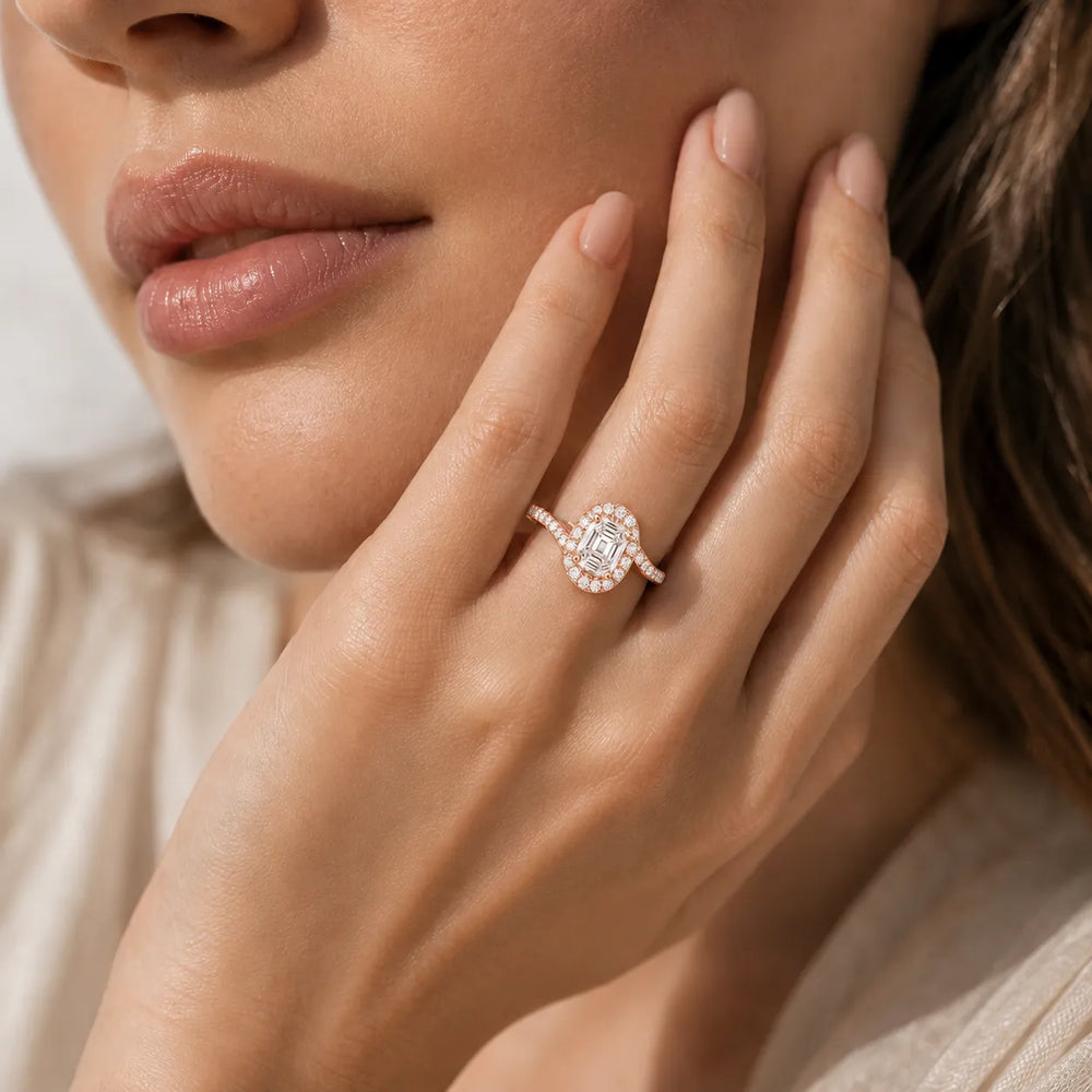 Eternal Halo Twisted Ring