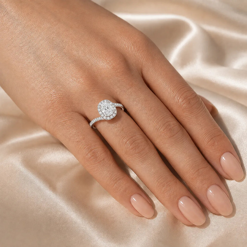Eternal Halo Twisted Ring