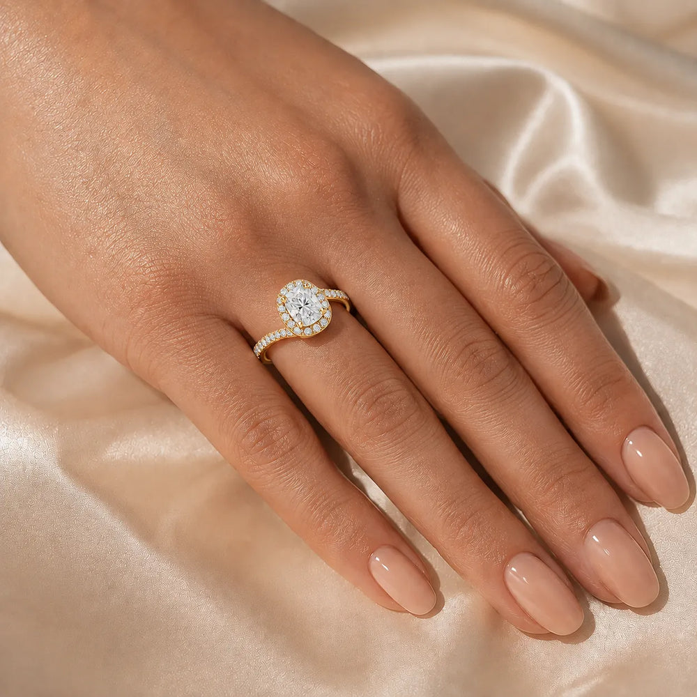 Eternal Halo Twisted Ring