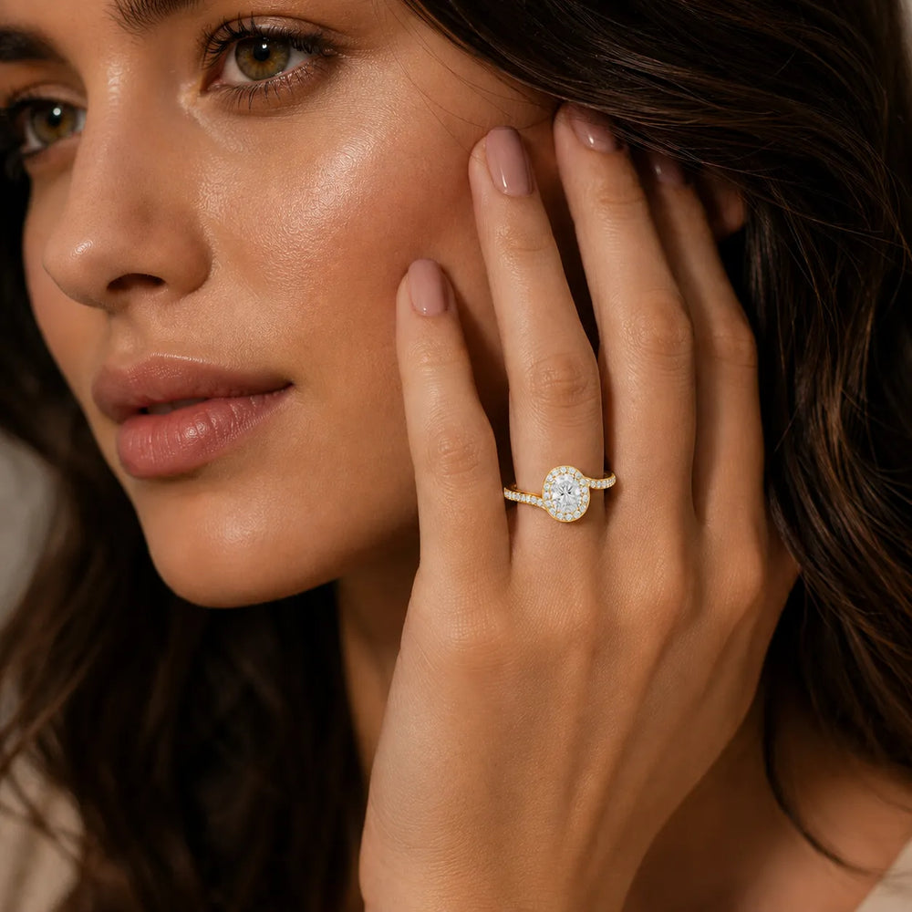 Eternal Halo Twisted Ring