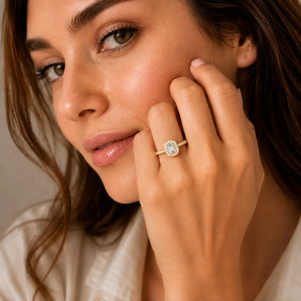 Eternal Halo Twisted Ring