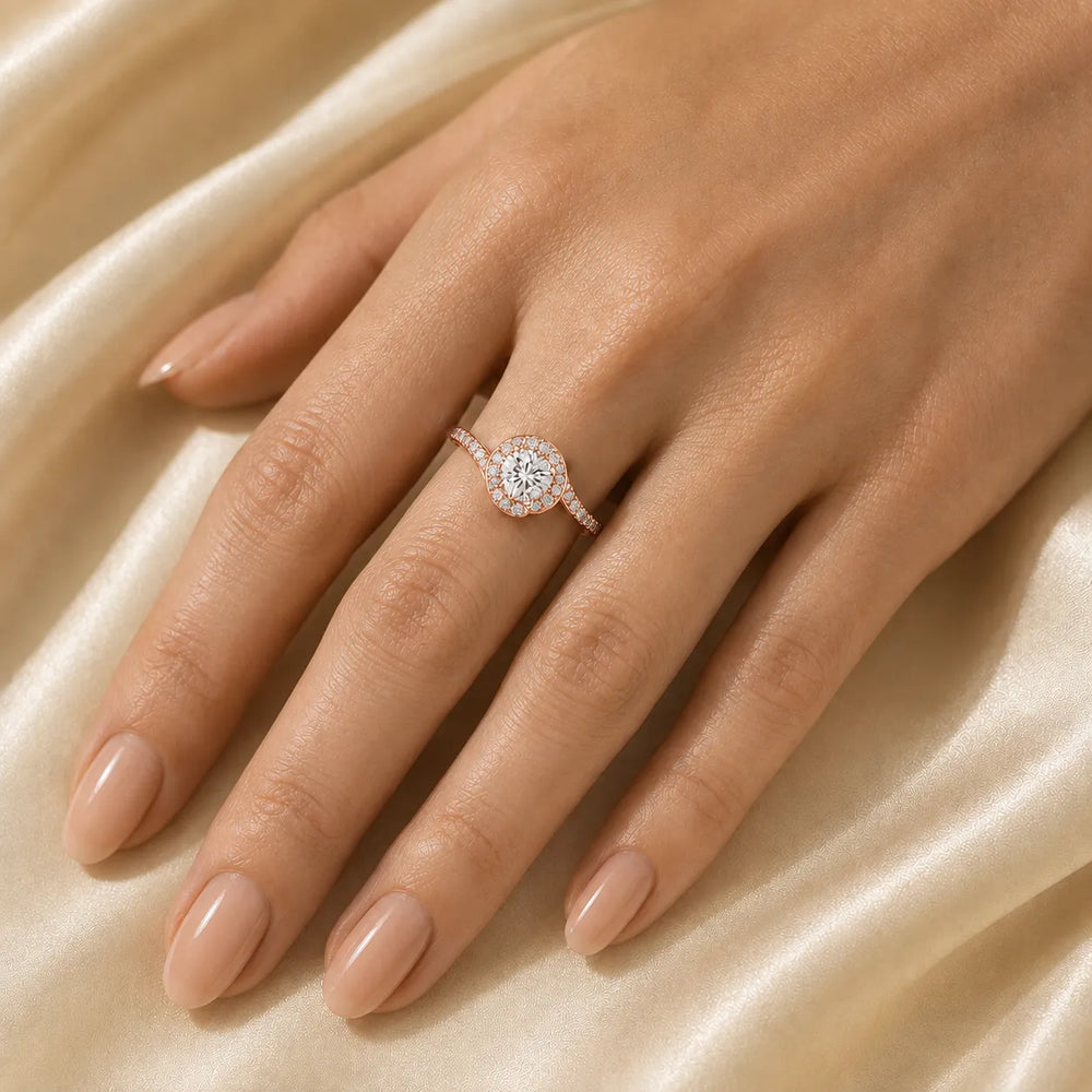 Eternal Halo Twisted Ring