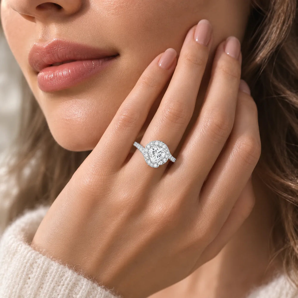 Eternal Halo Twisted Ring