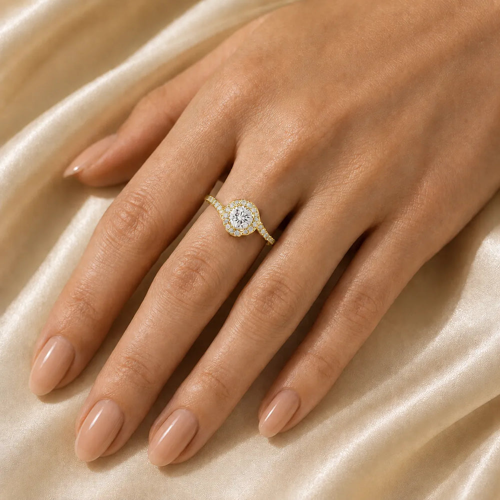 Eternal Halo Twisted Ring