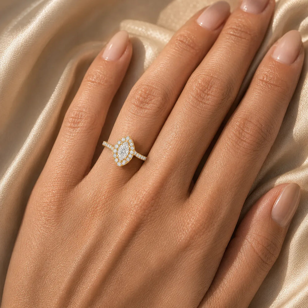 Eternal Halo Twisted Ring