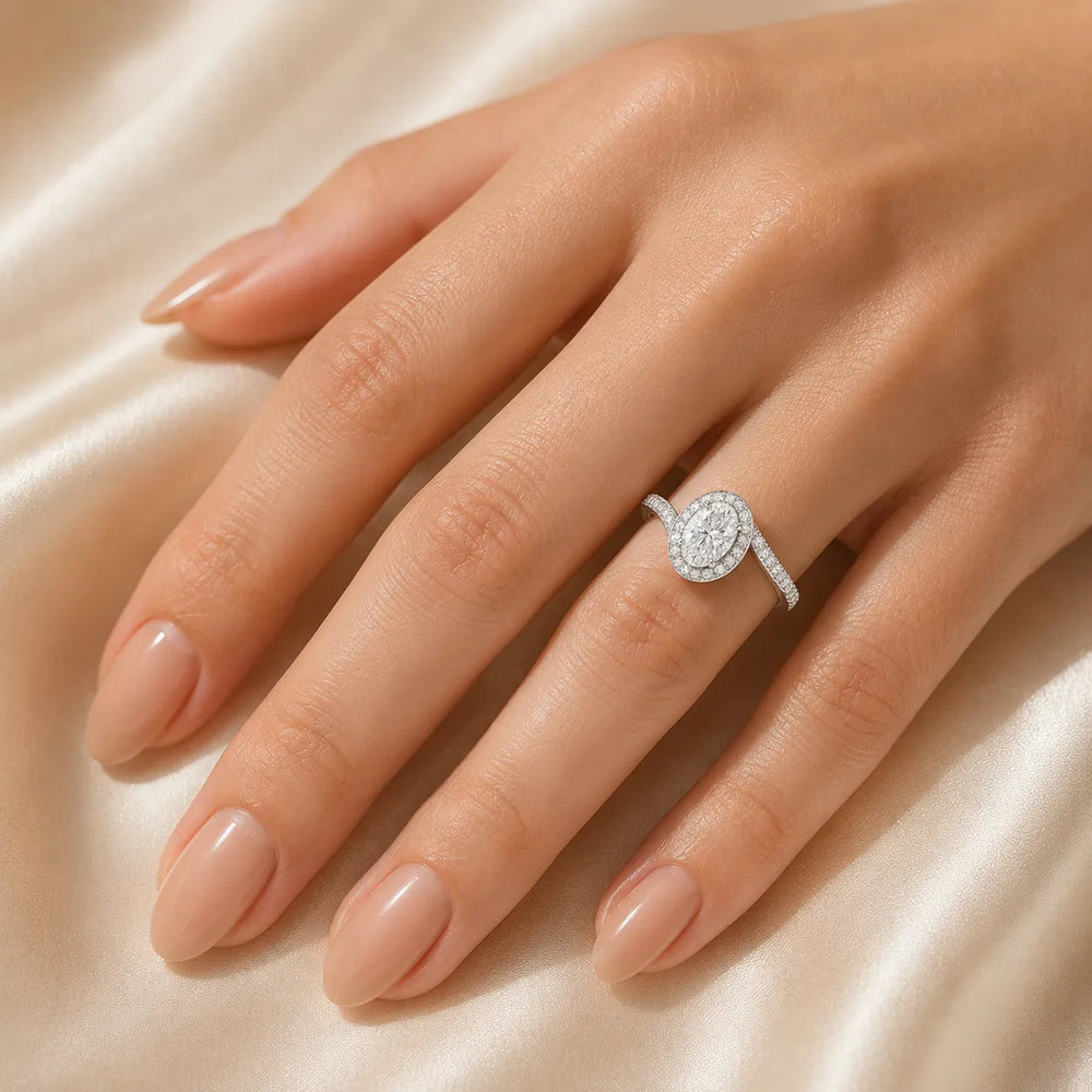 Eternal Halo Twisted Ring