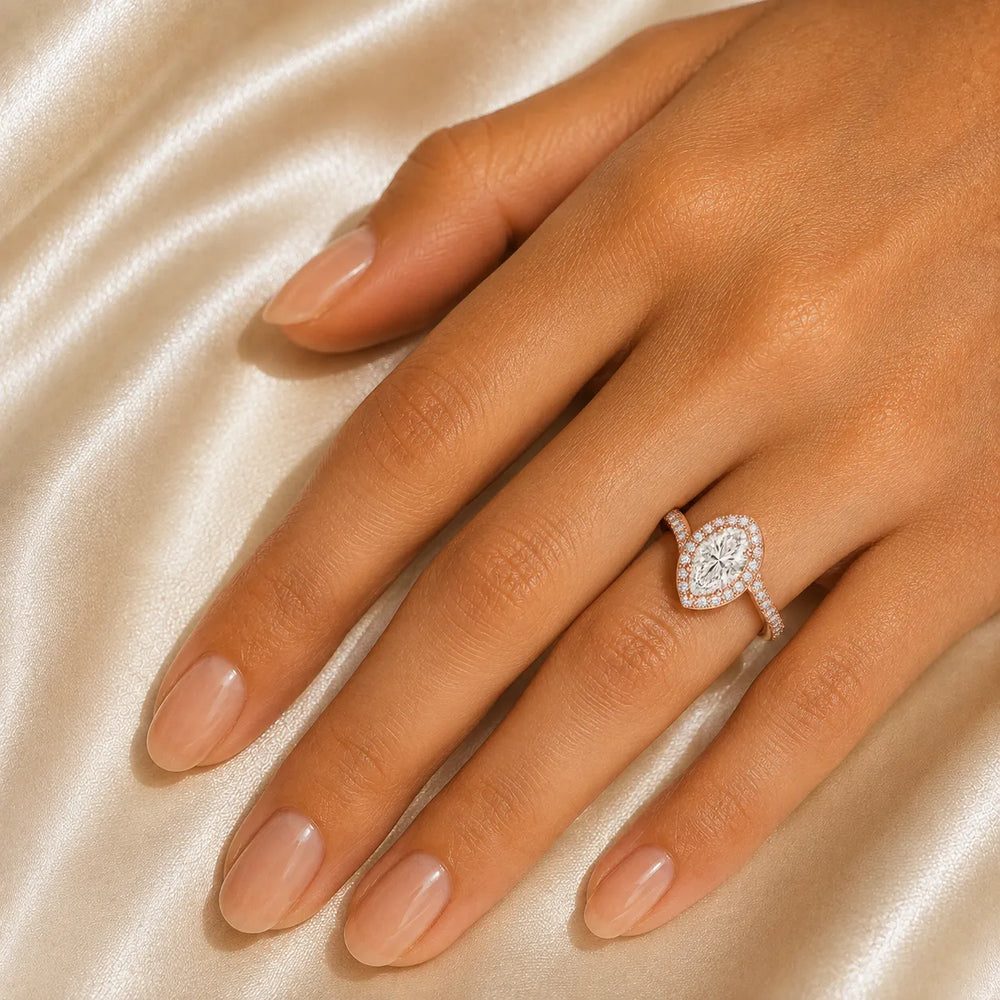 Eternal Halo Twisted Ring