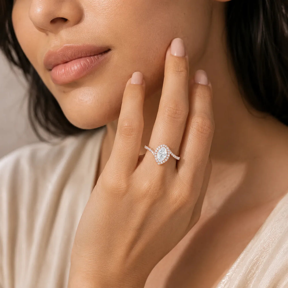 Eternal Halo Twisted Ring